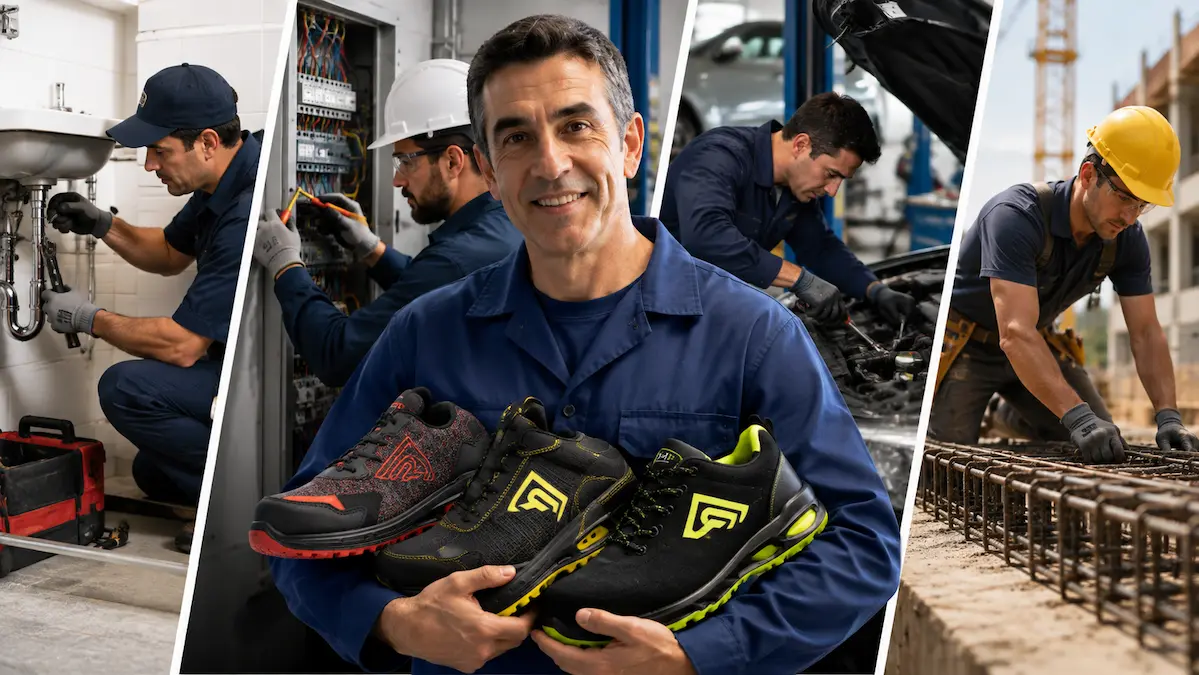Cómo elegir zapatos de seguridad según tu profesión