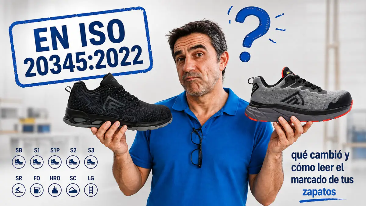 EN ISO 20345:2022: qué cambió y cómo leer el marcado de tus zapatos