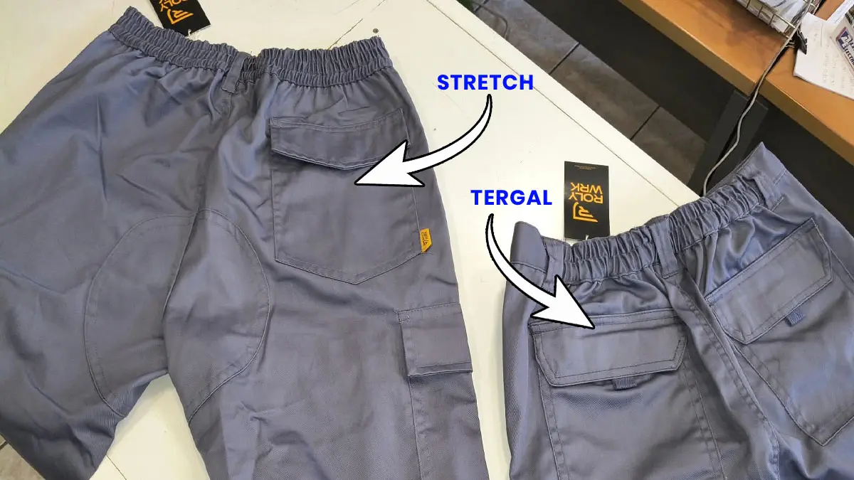 Stretch o tergal: qué pantalón de trabajo dura más