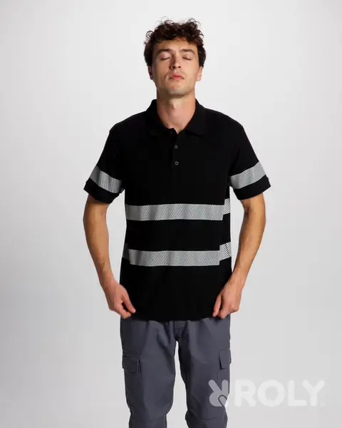 Polo de visibilidad realzada FORAN de Roly WRK para mecánicos y talleres